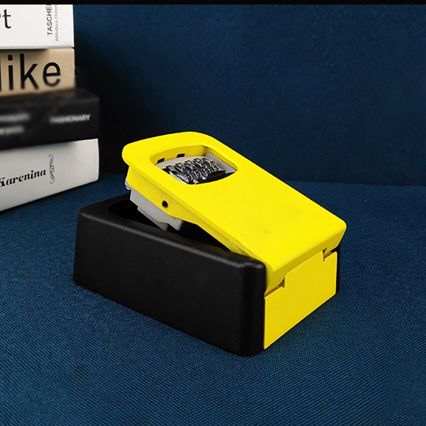 Aluminum Alloy Password Key Box Key U Dish Security Password Safe Case Storage Box Indoor Outdoor Wall Mounted Key Lock Safe Box