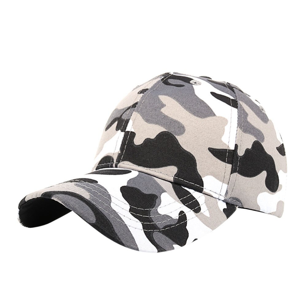 Outdoor Mannen Vrouwen Honkbal Tennis Caps Camouflage Verstelbare Zonnescherm Snapback Hoeden Comfortabel Om Te Dragen 0824: Black