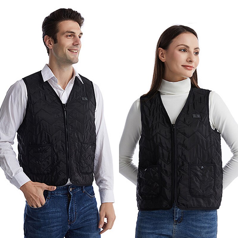 8 Heated Vest Jacket Men Women Coat Clothes Intelligent Electric Heating Thermal Warm Clothes Winter Heated Hunt -40