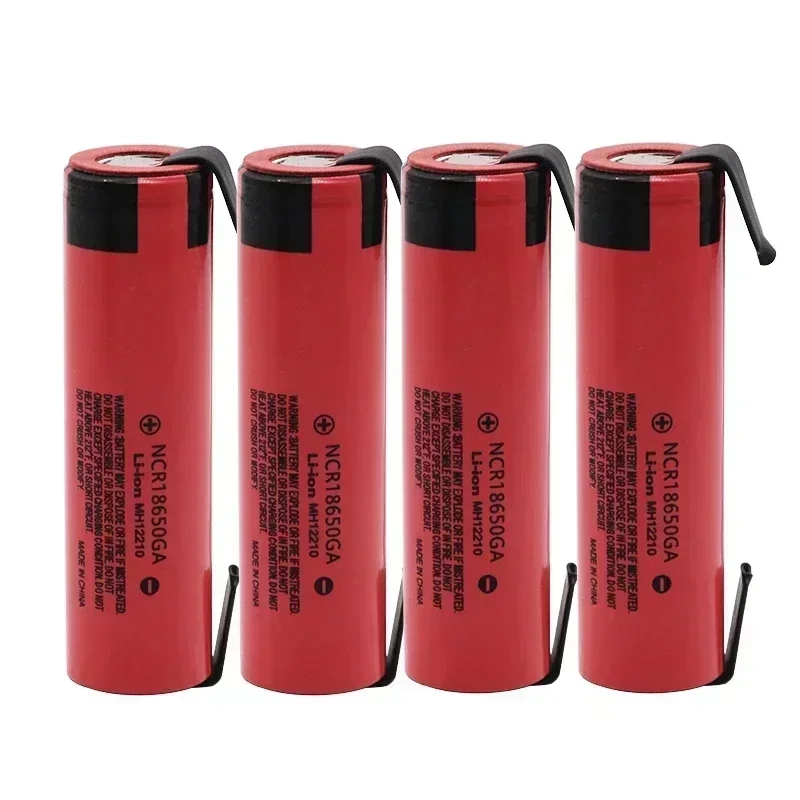 3500mah ncr18650 ga 20a entladung v batterie akku für spielzeug taschenlampe flache-top lithium-batterie diy nickel: Beige