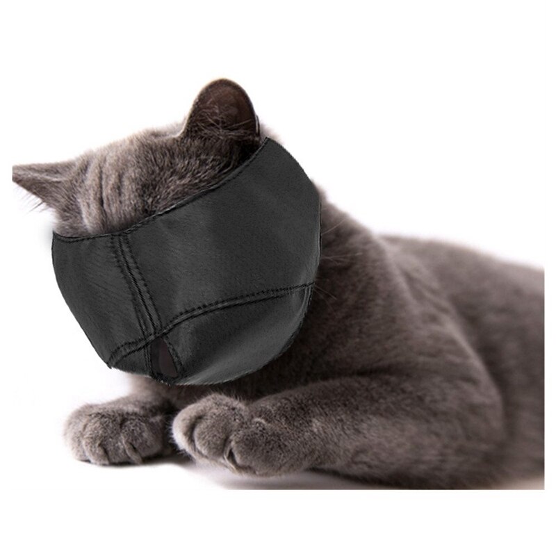 Boquillas de nailon para gatos, mascarilla facial para gatos, útiles para peluqueros, herramientas de aseo para gatos, prevención de arañazos y mordeduras: M