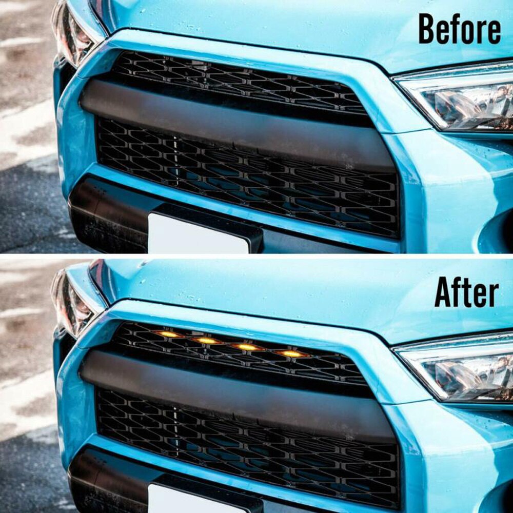Set Grille LED Lights For Toyota 4Runner TRD Pro Grille Accessories Car