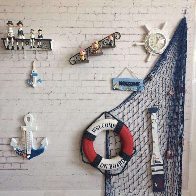 nautyczny dekoracyjna sieć rybacka motyw morski sieć na ryby wystrój robić dekoracji ścian DIY strona główna muszla morze dekoracja robić przydomowego ogrodu