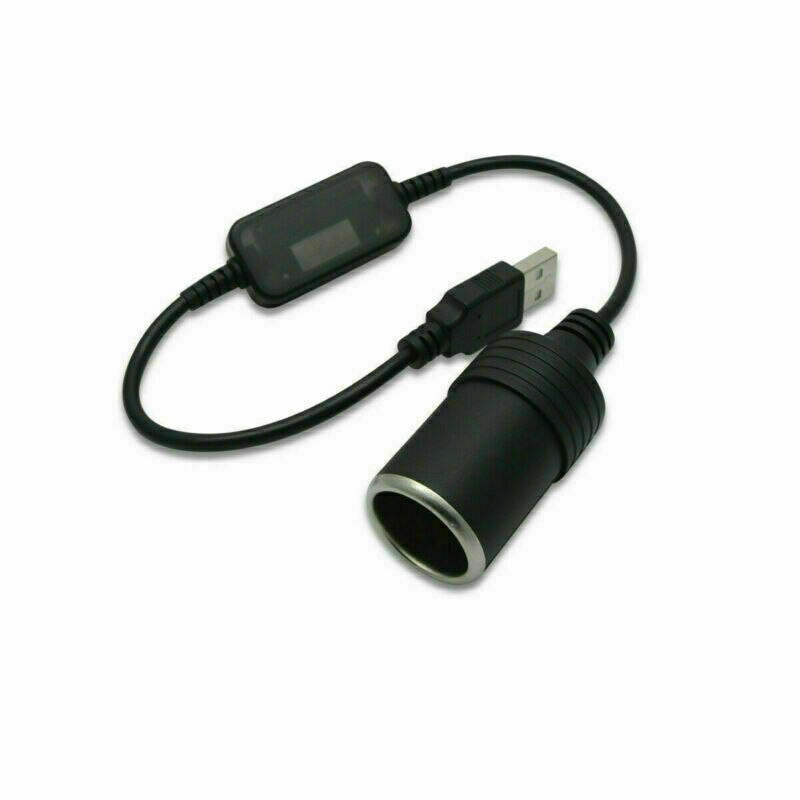 Presa accendisigari da 5 V USB a 12 V per auto adatta per Dashcam GPS luci a LED dispositivi convertitore femmina cavo adattatore 35 cm