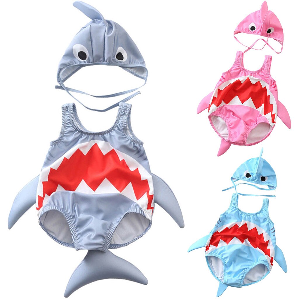 Bambino Costumi Da Bagno Per Bambini Costume Da Bagno Del Bambino Dei Ragazzi Delle Ragazze Del Fumetto del Costume Da Bagno Bikini Con Tappi di Estate Vestito di Nuoto del Bambino Della Tuta