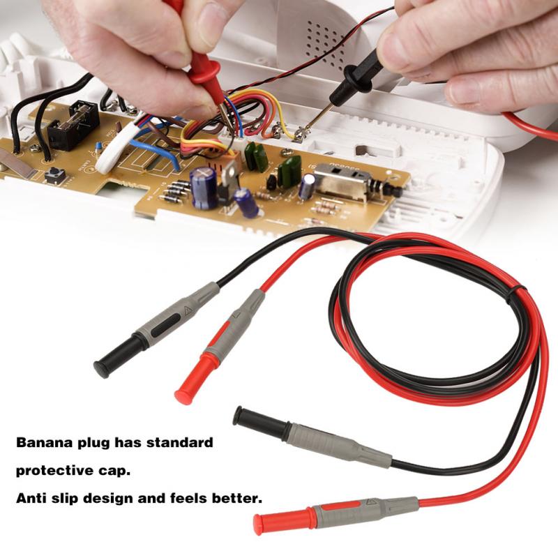 4Mm Banaanstekker Test Lijn Spuitgiet Straight Om Rechte Multimeter Draad Kabel Tool Multimeter Diy Test