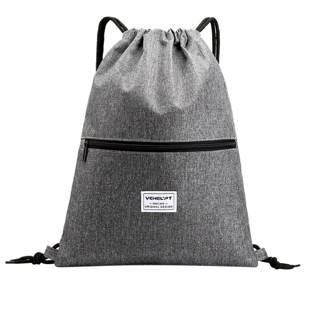 unisex Wasserdichte Reißverschluss Bündel Seil Rucksack Frauen Männer Schnur Reise Sport Rucksack Oxford Schule Einkaufstasche Bolsa Feminina35