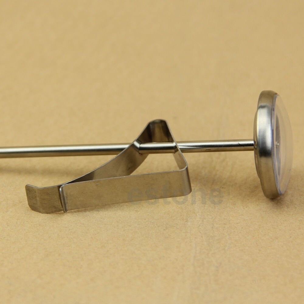 Termómetro de acero inoxidable para cocina, sonda para leche y café, lectura instantánea