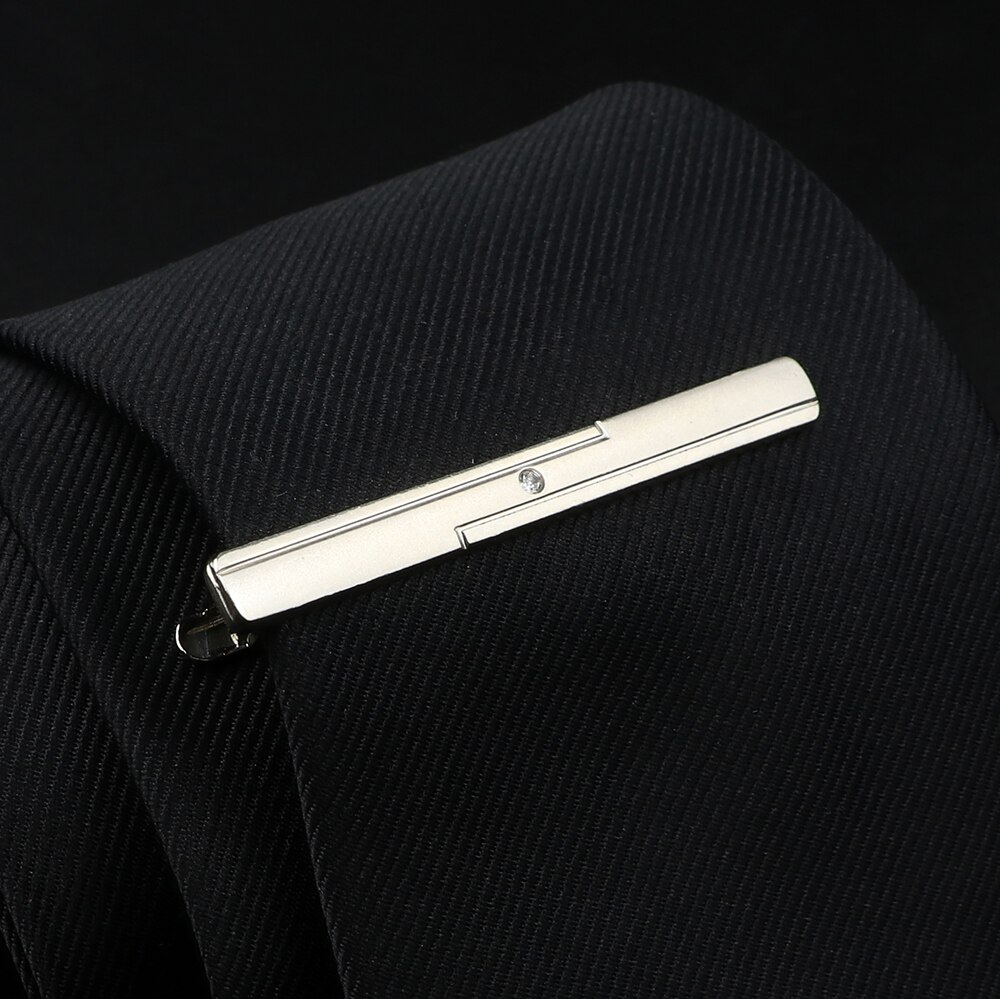 Fermacravatta da uomo in acciaio inossidabile cromato lucido gioielli cravatta Clip Pin chiusura morsetto fascino creativo fermacravatta accessori da sposa: A11-6