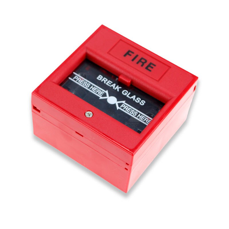 Pure Engels Panel Glas Breken Exit Emergency Brandwerende Breken Glas Release Knop Vier Kleur Optie Beschermhoes: Rood
