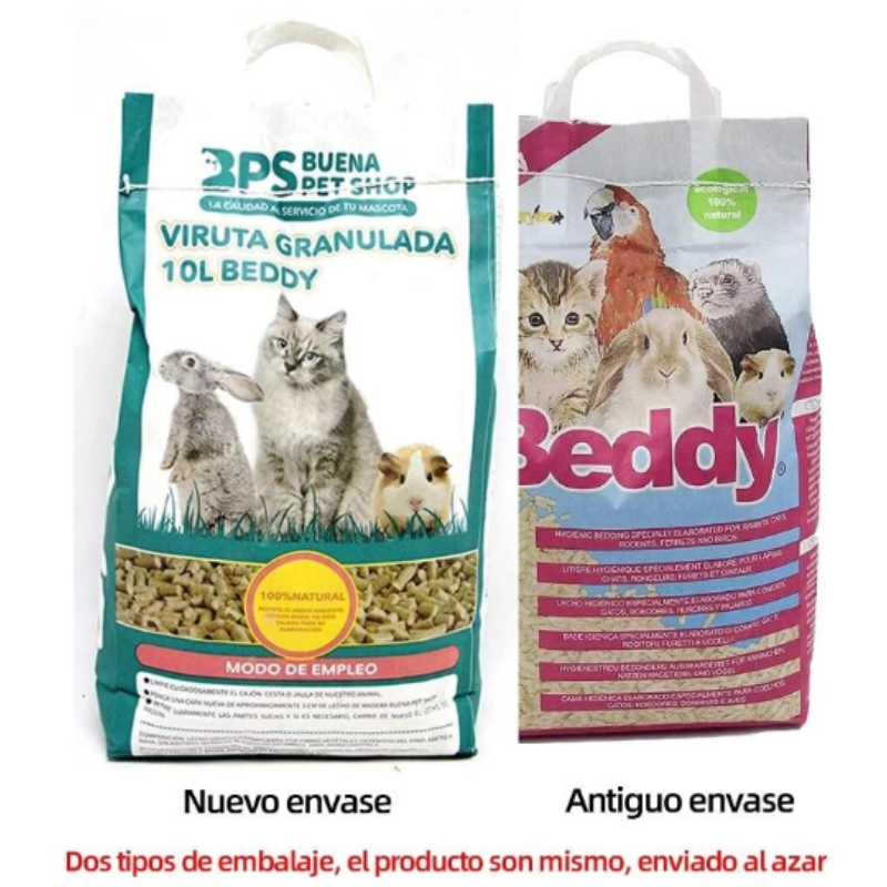 MASCOTALANDIA Arena para Gatos Natural Desodorización sin Polvo Gran Capacidad de Absorción Lecho Higienico Virutas de Madera para Mascotas Serrín para Gato Animales Pequeños Hámster Conejo Loro Ardilla Erizo 10L/1pack