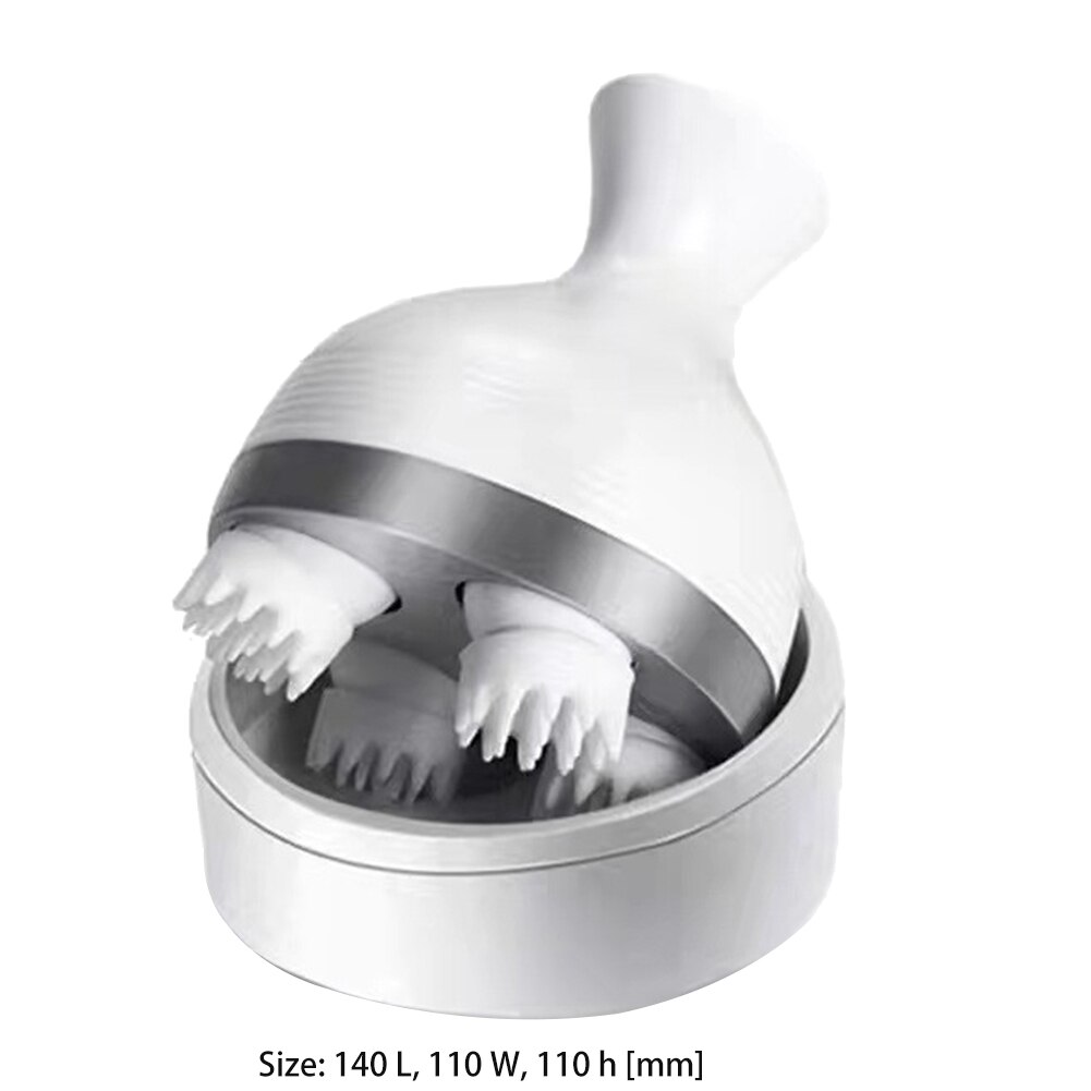 Elektrische Head Massager Multifunctionele Huisdier Kat Hond Hoofdhuid Body Massage Machine Voor Thuis Kat Hond Beauty Tools: WHITE