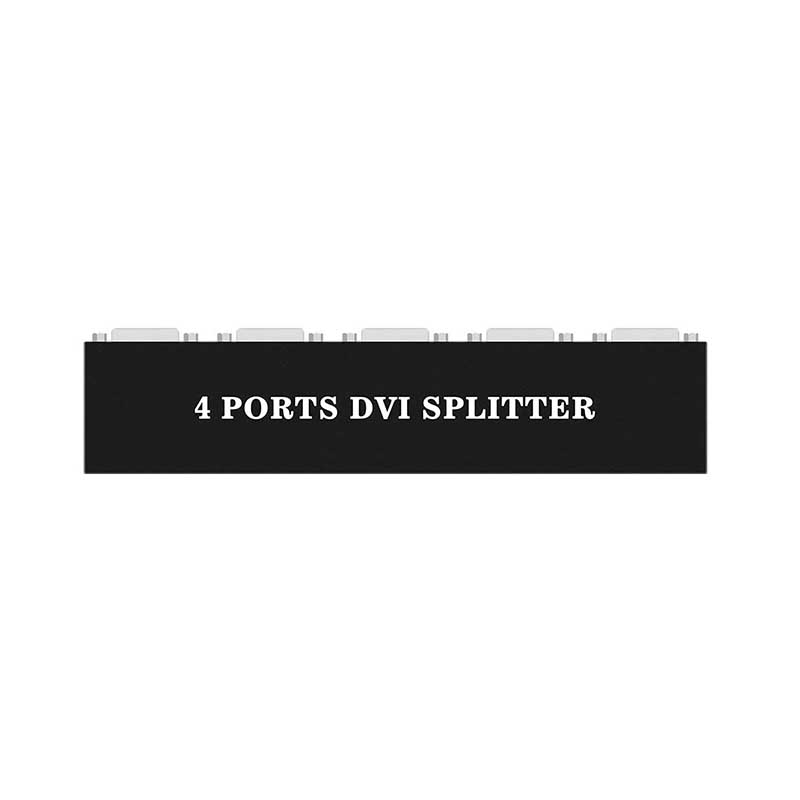 DVI Splitter 1X4 DVI-D 1 In 4 Out 4-Port DVI Distribution Duplicator for projector monitor computer graphic card