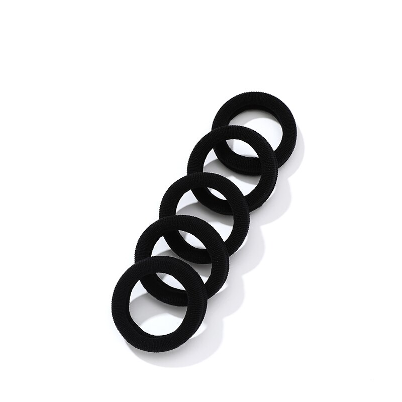 2/5/10 Teile/satz Frauen Mädchen Einfache Feste Breite Scrunchies Gummibänder Dame Weiche Elastische Haarband Weibliche haar Zubehör: dunkel Grau