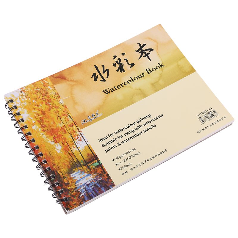A4 Watercolor Paper Art Artist Sketchbook Sketch Pad Drawing Painting 24 Sheet B2QF