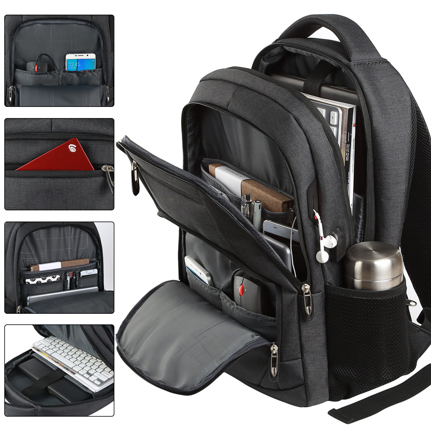 Homem mochila saco de viagem ao ar livre saco de lente da câmera preto ergonomia bolsa para portátil grande capacidade montanhismo bolsa à prova dwaterproof água