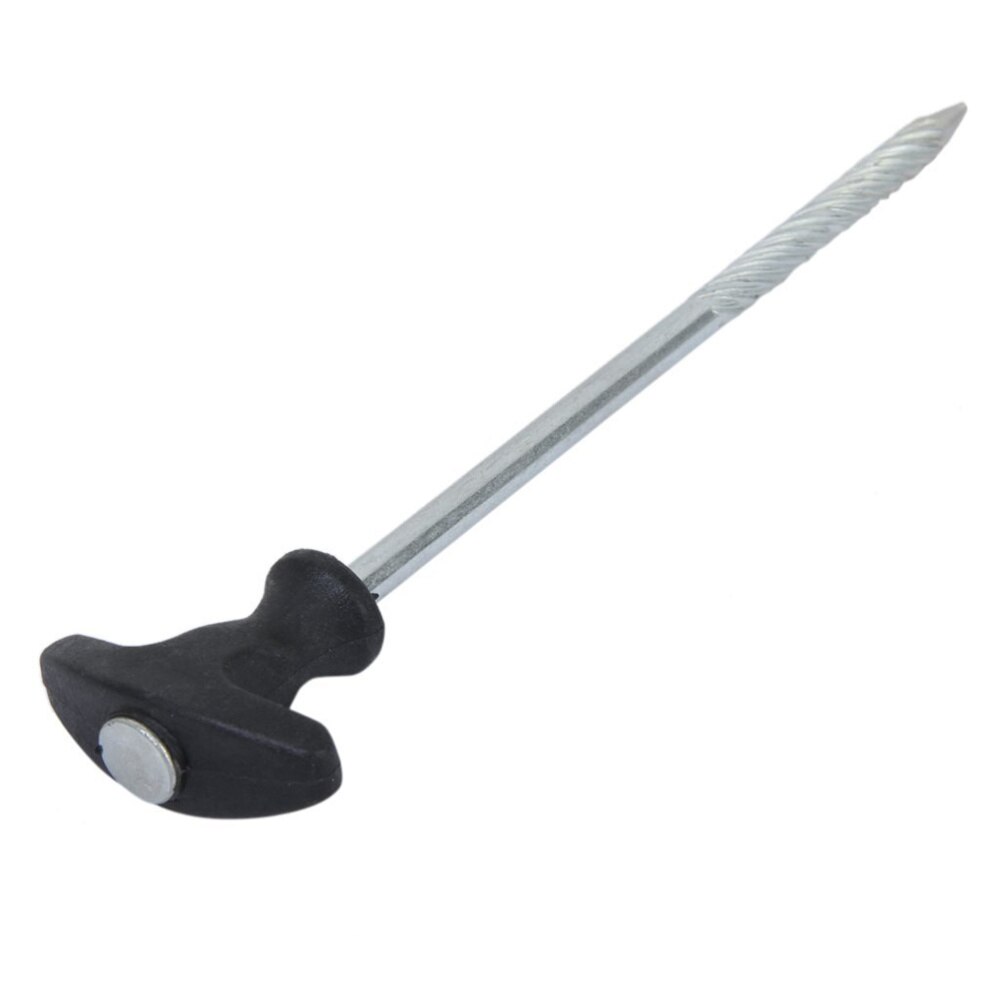 5pcs Heavy Duty Camping Tent Awning Drill-in Iron Pegs for Hard Ground