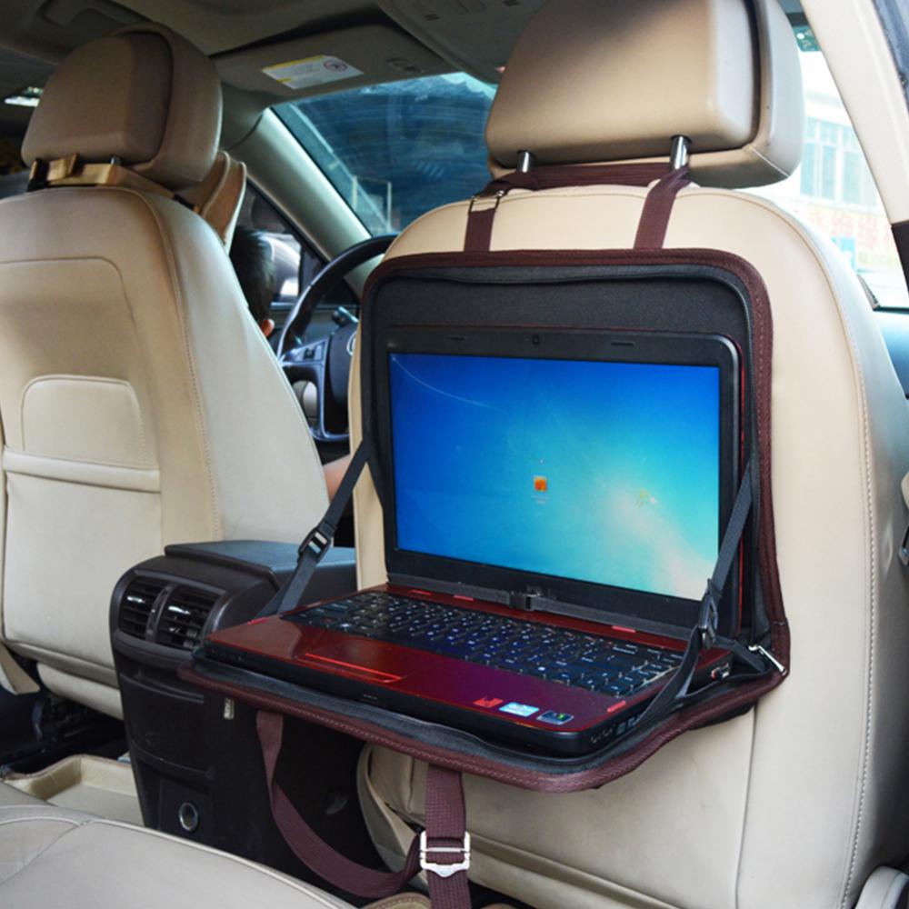 Auto Voertuig Achterbank Laptop Houder Bureau Reizen Oxford Stof Drinken Voedsel Stand Opbergen Opruimen Auto Accessoires Для Автомобиля