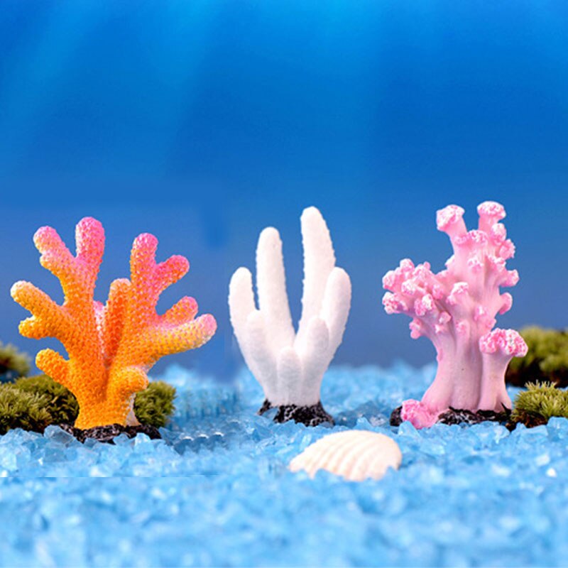 Coloré résine Aquarium artificiel récif de corail décoration Aquarium corail pierre paysage ornement Aquarium accessoires