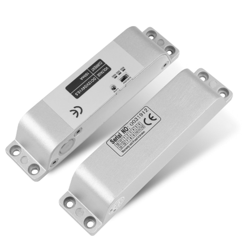 4 wire Wooden door Electric Bolt Door Lock DC 12V Magnetic Induction/Surface Mount Shear Lock 2,000lbs holding force