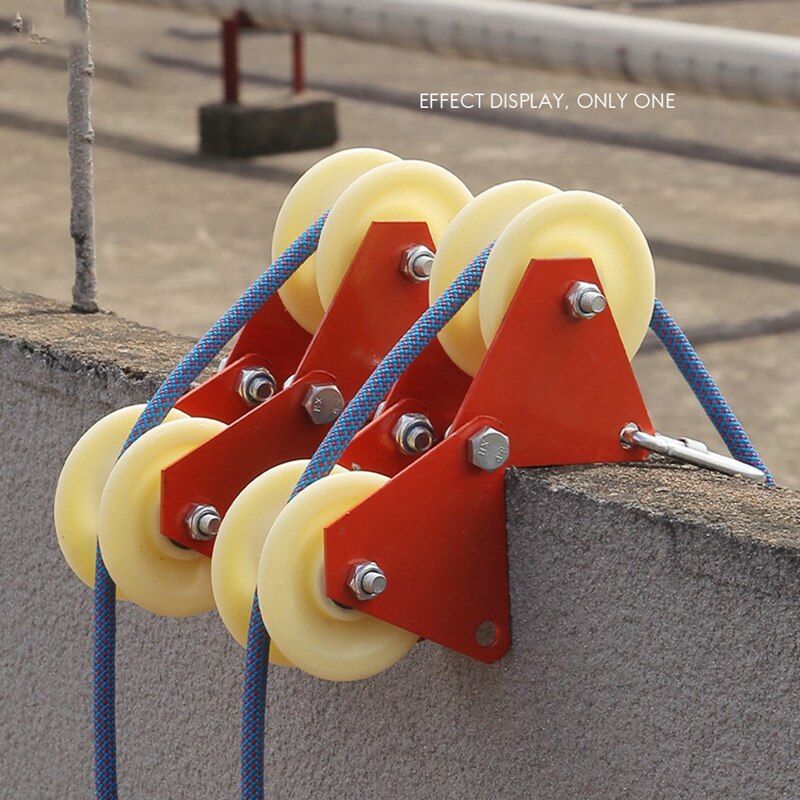 Rock Climbing Rope Edge Protector Rolling Rope Anchor Guard Roller Smooth Roofing Caving Mountaineering