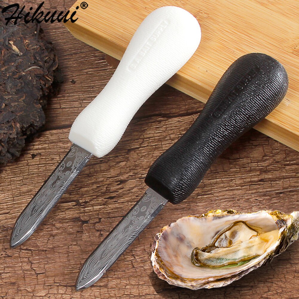 Cuchillo de acero inoxidable con bordes afilados, herramienta útil para abrir mariscos, té, cáscara de Shucker, utensilios de cocina, 1 ud.