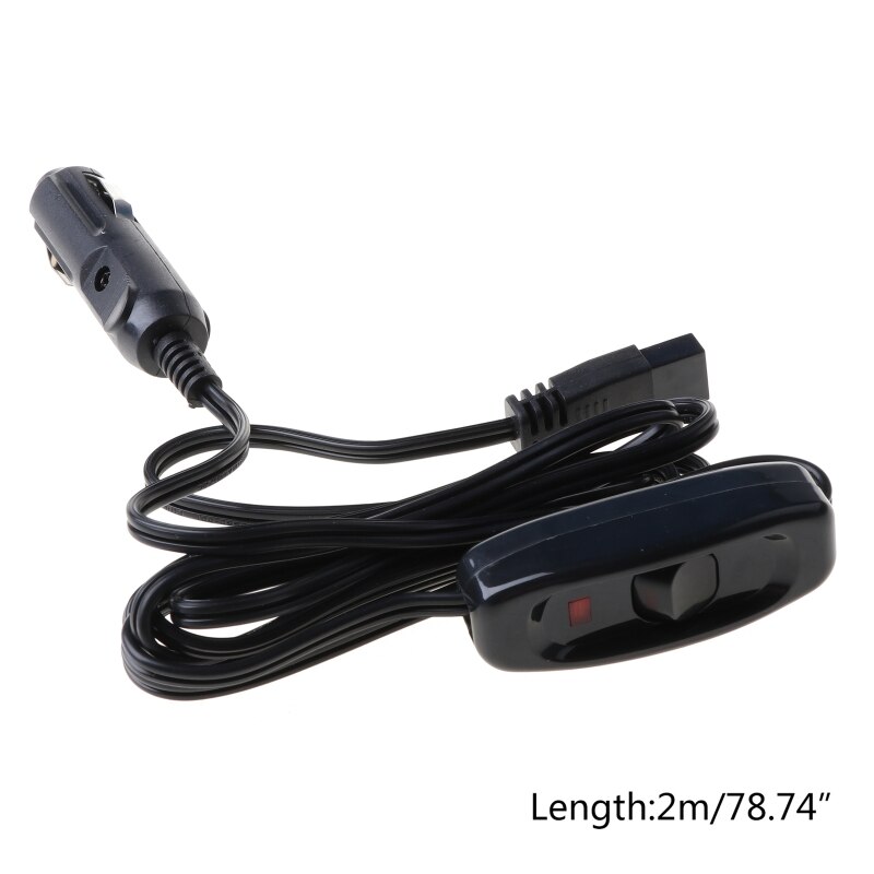 2M Sigaar Plug 12V 10A Dc Power Cable Koord Voor Auto Koelbox Mini Koelkast