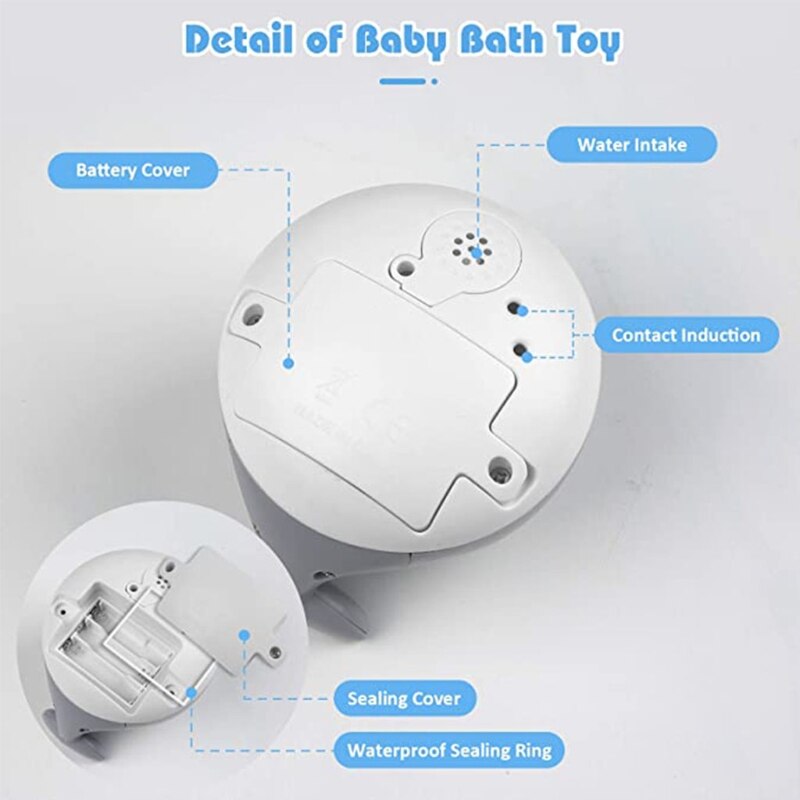 54DF Baden Speelgoed Onderwijs Bad Spelen Speelgoed Cartoon Walvis Dolfijn Douche Fontein Speelgoed Elektrische Bad Spuiten Speelgoed Voor Baby 'S