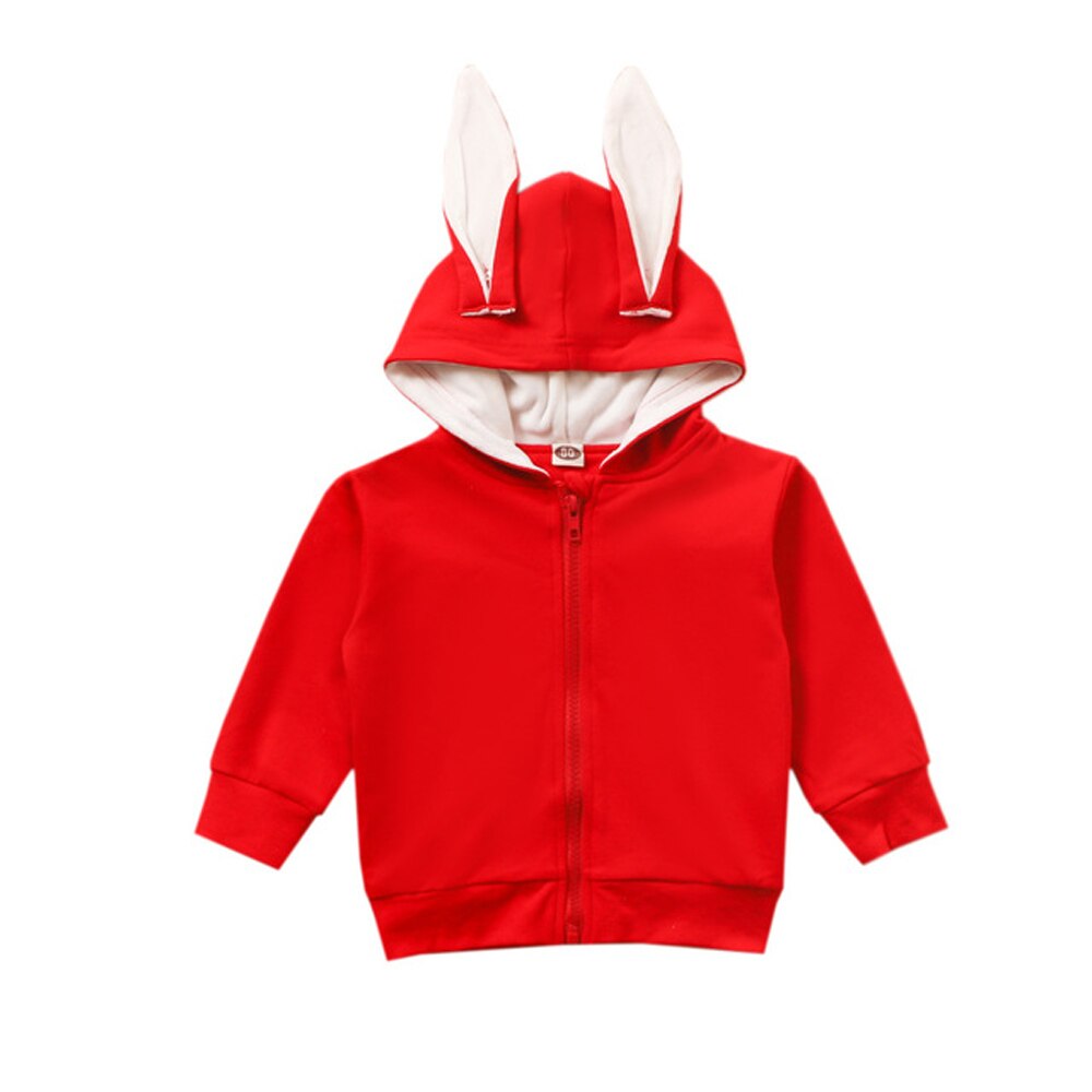 Winter Kinderen Jas Kinderkleding Baby Hooded Zipper Rode Blouse Bovenkleding &amp; Jassen Peuter Jongen Kleding