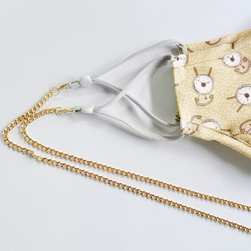 Reading Glasses Face mask Chain For Women metal Imitation pearls Non-slip Sunglasses Cords Casual Eyeglass Chain For Men