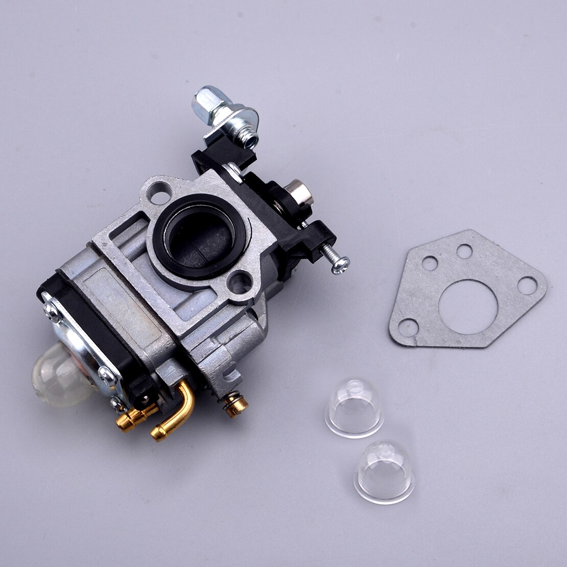 Carburateur Set Zilver Metal Fit Voor Hyundai HYBC5200 52cc 2-Takt Benzine Grastrimmer Bosmaaier
