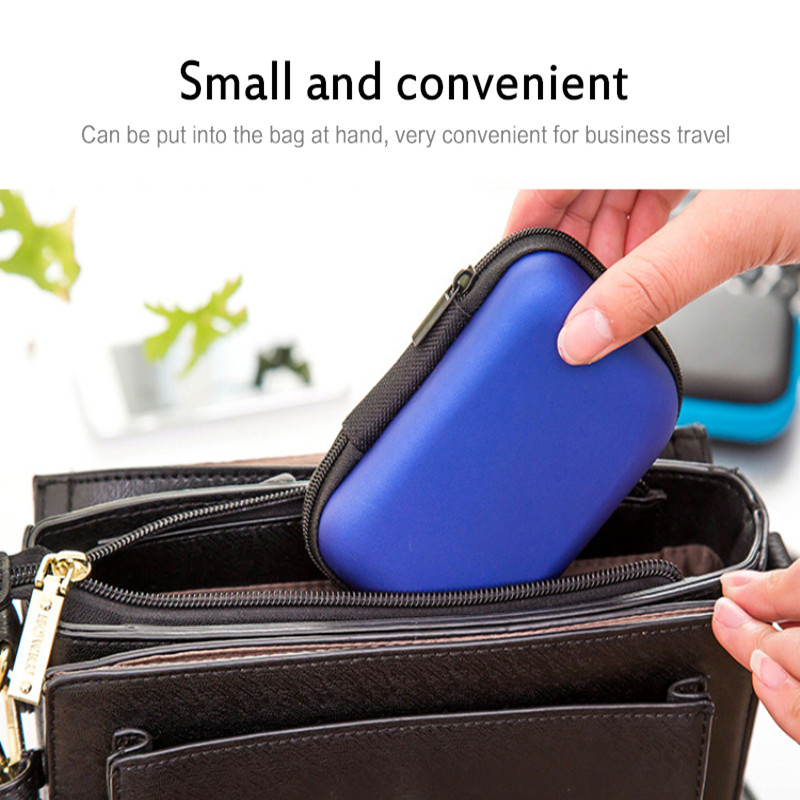 mini øretelefon oppbevaringsveske mobiltelefon data usb kabel lader oppbevaringsboks øretelefon bag digital oppbevaring beskyttende organiseringsvesker