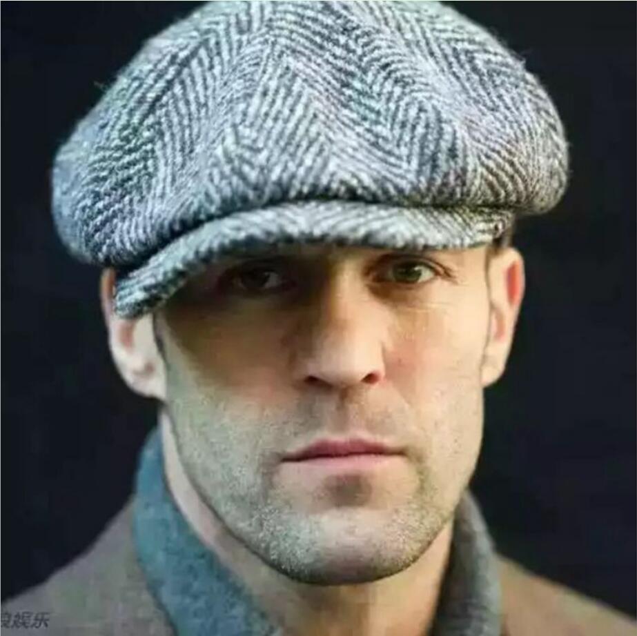 Novedad de , gorro plano, gorro de algodón con de espiguilla para niño, boina Unisex, sombreros grises