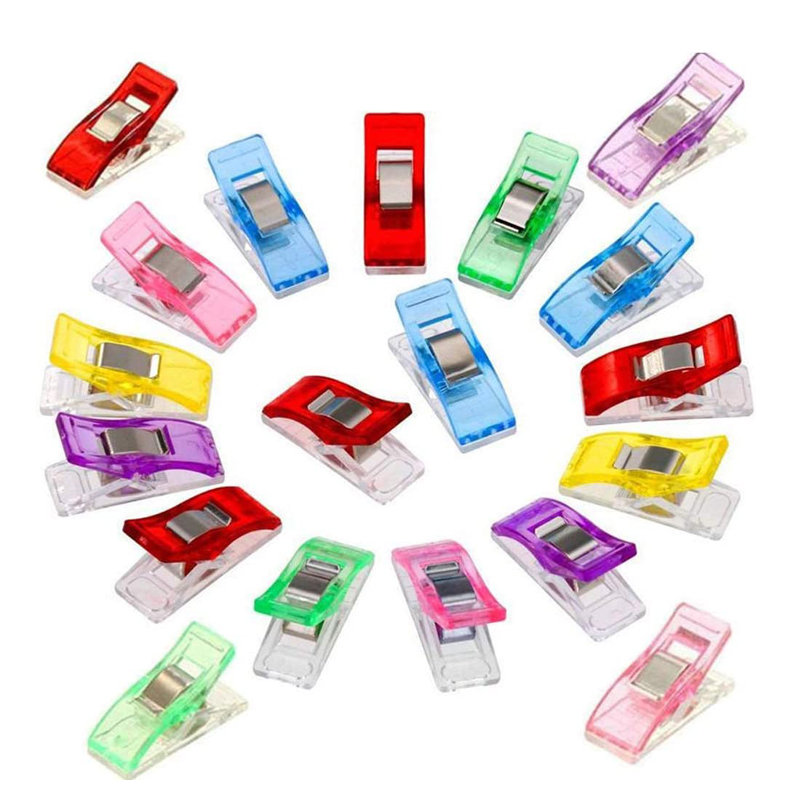 50Stck NäHenne Clips Stoff Handwerk Kunststoff Clips Säumen Schellen Häkeln betroffen basteln Clips für Patchwork Bekleidungs Zubehör