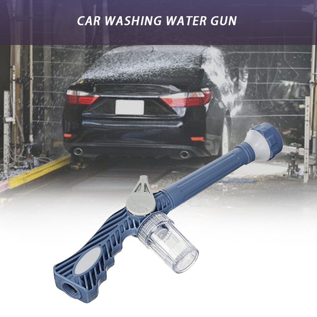 Jet Water 8-Nozzle Multi-Function Spray Gun W/Built-In Soap Dispenser - Blast Away All Those Dirty Jobs