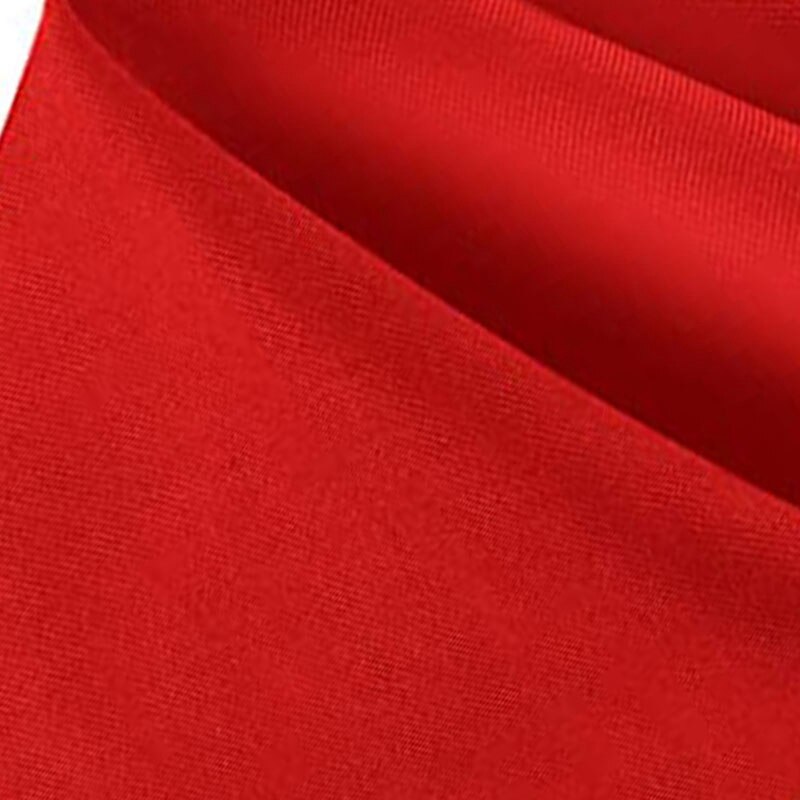 Servetten van stof 17 17 x inch, rood, effen, wasbaar, polyester, geweldig voor bruiloften, feesten en diners.