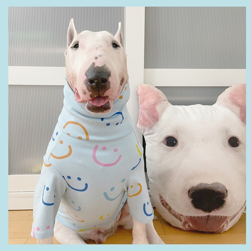 Pug Franse Bulldog Corgi Samojeed Husky Labrador Golden Retriever Bull Terrier Amerikaanse Bully Pitbull Hond Kleding Shirt Pyjama: Blauw / XS