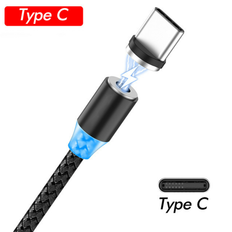 doprowadziło magnetyczny kabel USB 2.4A szybkie ładowanie typ C kabel magnetyczna ładowarka ładowanie danych kabel mikro USB kabel robić telefonu komórkowego kabel USB: Niebieski