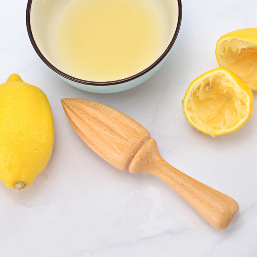 Multifunktionel manuel saftpresser træ citronpresser håndpresse frugt appelsin citrus juice udtrækker køkkenværktøj