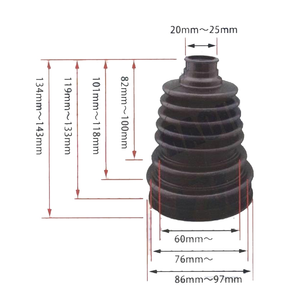 Silicone Dust Cover Constant Speed CV Boot Joint Kit Ball Round Rubber