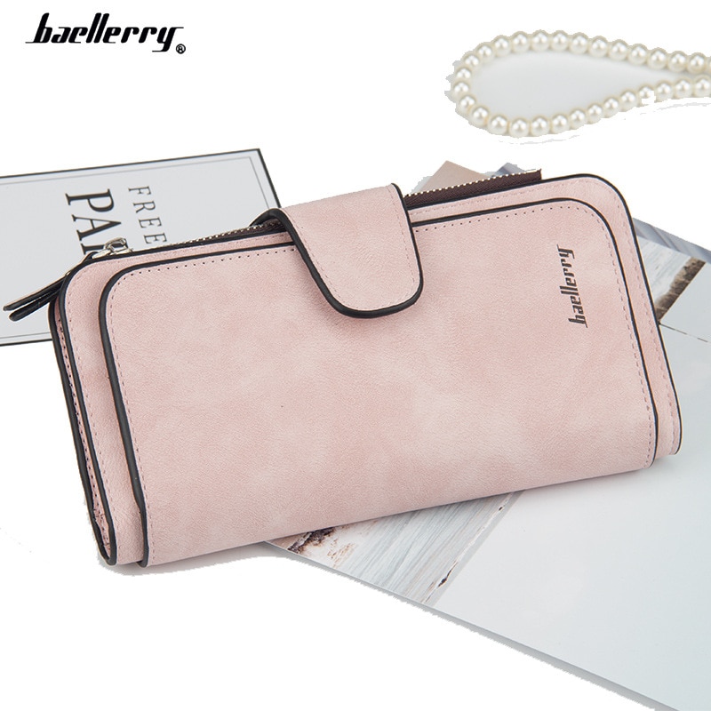 Baellerry Brand Wallet Women Scrub Leather Lady Purses Ladies Clutch Wallet Long Female Wallet Carteira Feminina