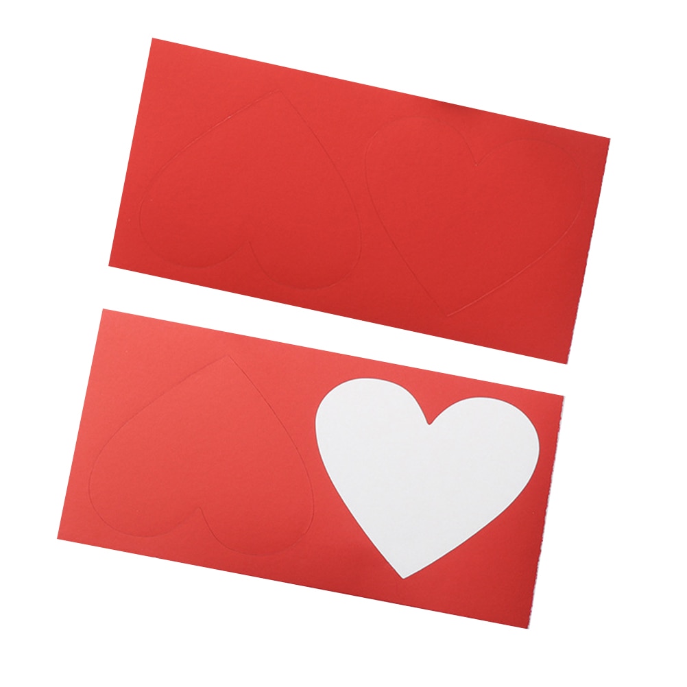 Corazón rasca pegatinas amor corazón rasca etiquetas para tarjeta de felicitación mensaje postal carta para decoraciones de boda: 2