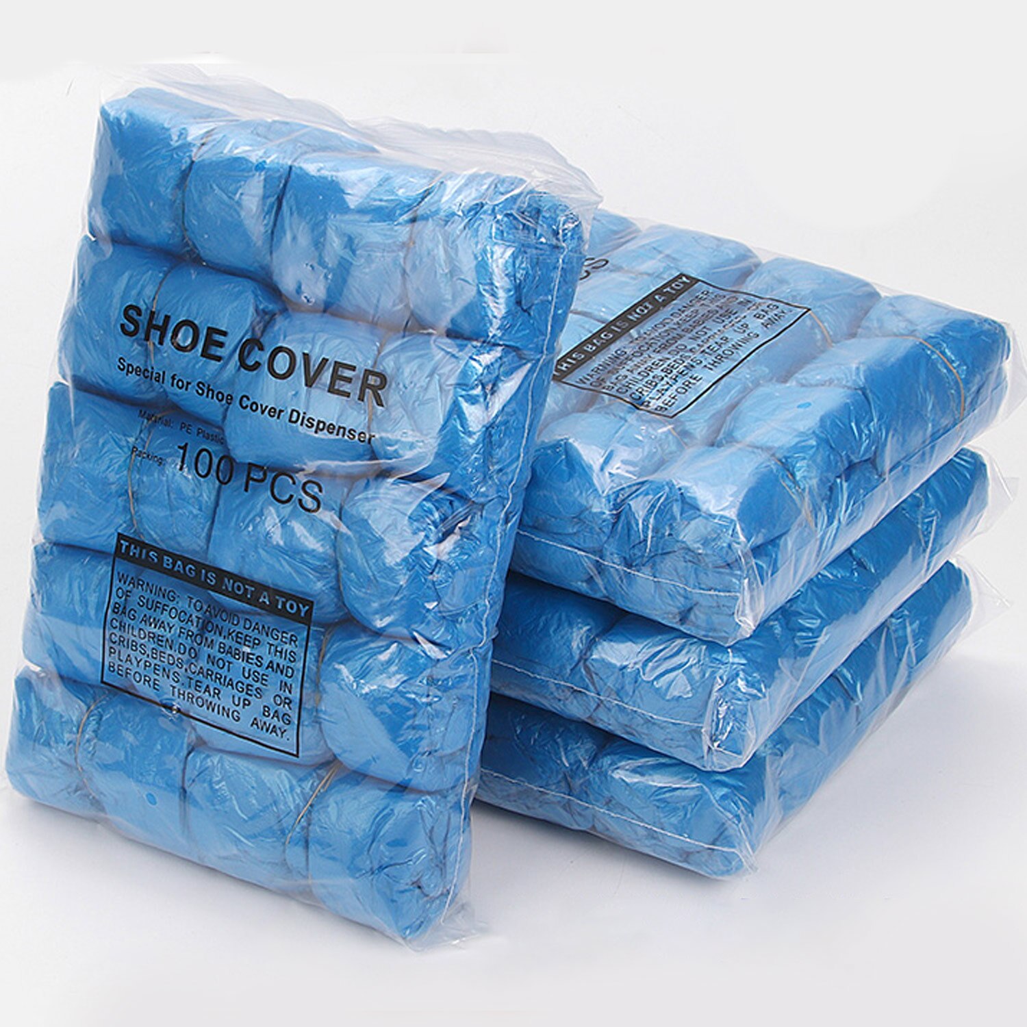 100 Stuks Wegwerp Plastic Overschoenen Waterdichte Antislip Voet Covers Voor Automatische Schoen Dispenser Machine T Gesp