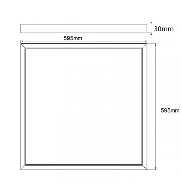 Couson Led-paneel 40W 595Mm X 595Mm Inbegrepen Lifud Transformator