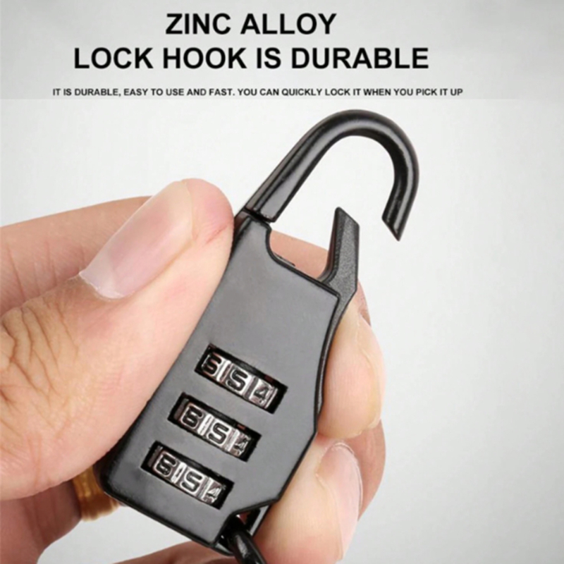 Mountainbike Wire Lock Safety Lock Multifunctional Helmet Lock Bicycle Motorcycle Electric Vehicle Portable Password Cable Lock