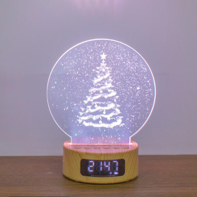 Led Night Light Bluetooth Speaker Night Light Strange Bedroom Situation Night Light Multi-Function Bedside Lamp: Christmas tree