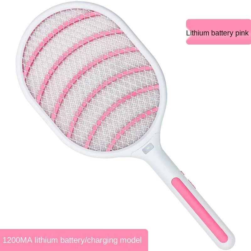 Electric Mosquito Swatter Rechargeable Household Multi-function Three Layer Net Powerful Battery Fly Swatter Mosquito Swatter