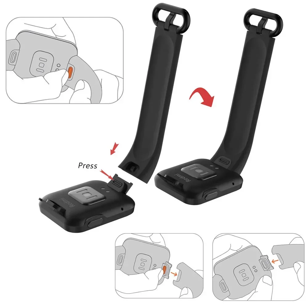 Vaihtoranneke xiaomi redmi watch 2 lite poco -kellolle xiaomi mi watch lite -ranneke correa-ranneke