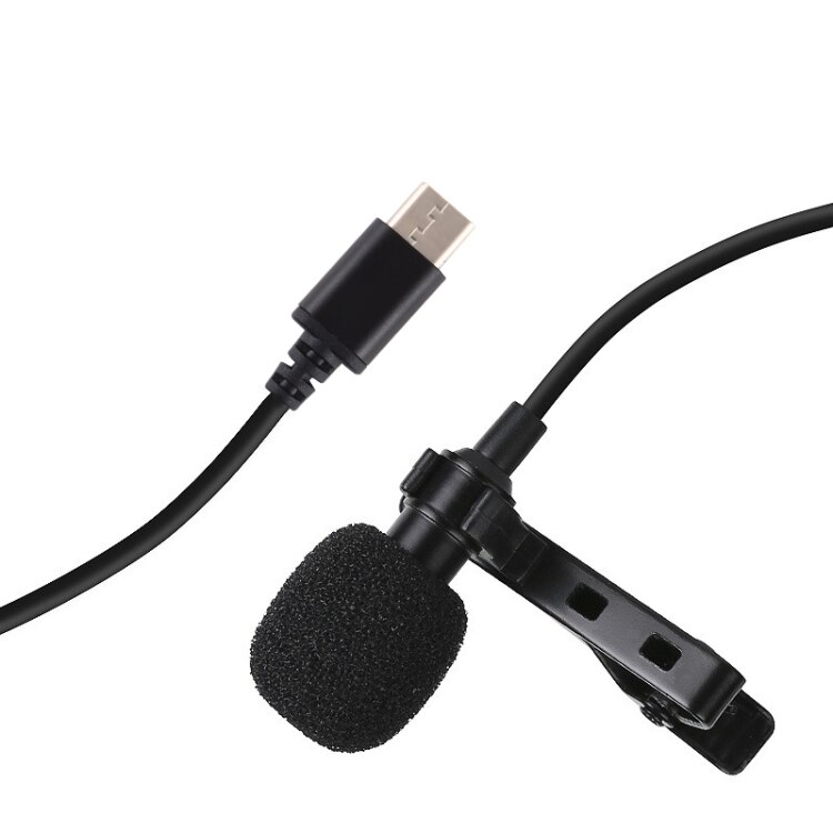 1,5 m Metall Omnidirektionale Mikrofon Krawatte Clip Mikrofon Mini Audio- Mic für Laptop praktisch