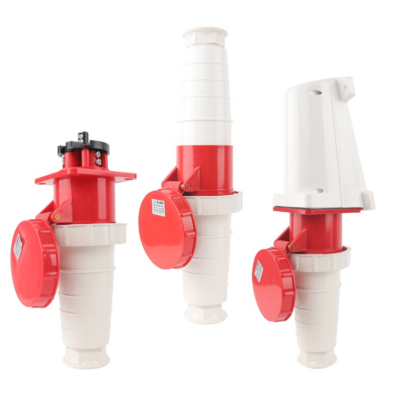 IP67 63A/125A Industrial Plug Socket 3P/4P/5P Waterproof Electrical Connector Power Connection Industrial Plug 220V 380V 415V
